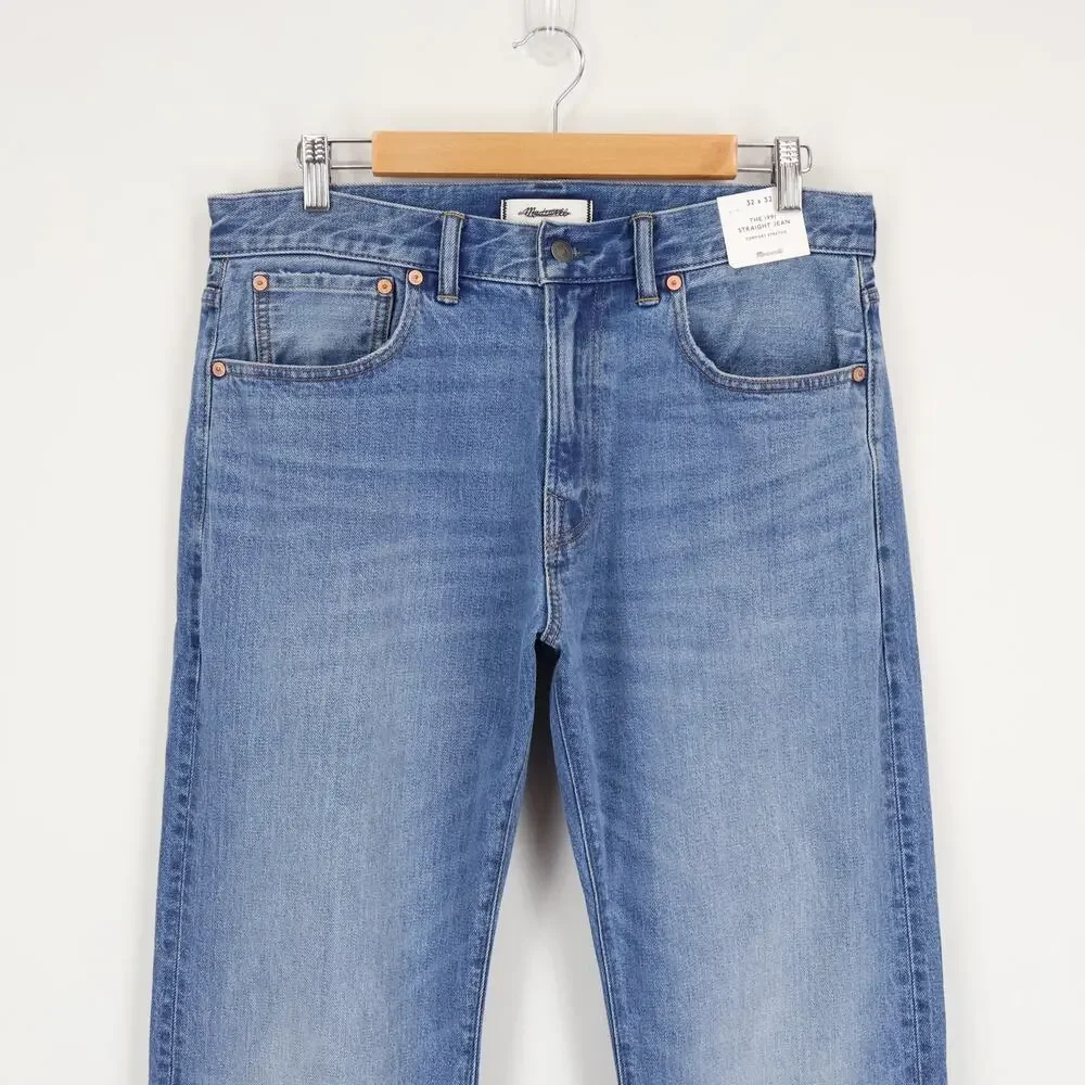 Madewell Men's The 1991 Straight Leg Jean Banwell Wash Size 32x32 NWT
